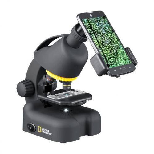 Mikroskop med smartphoneholder