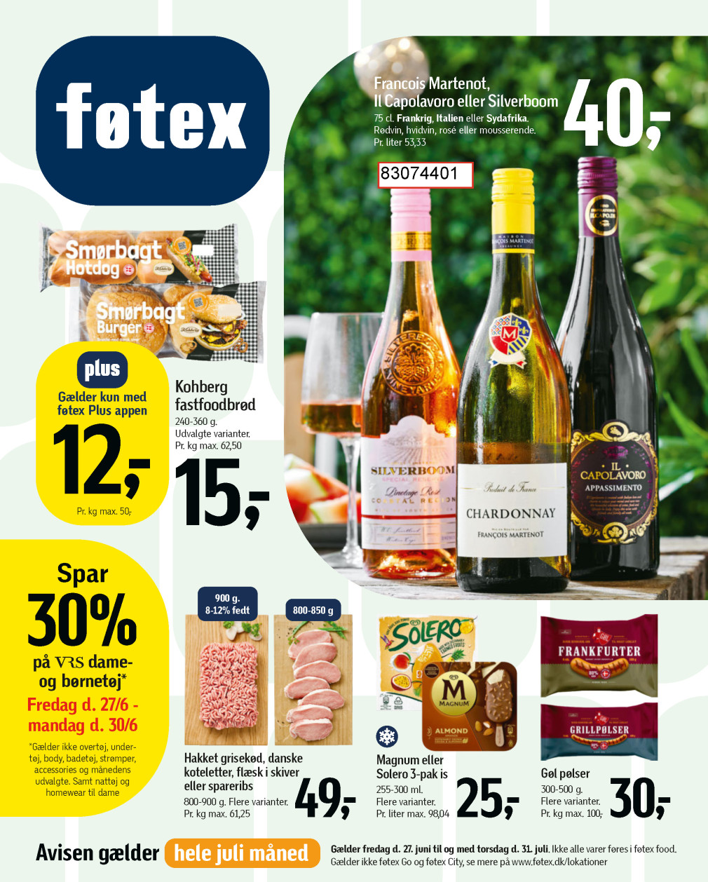 føtex tilbudsavis fra 27.06.2025 Side.1 