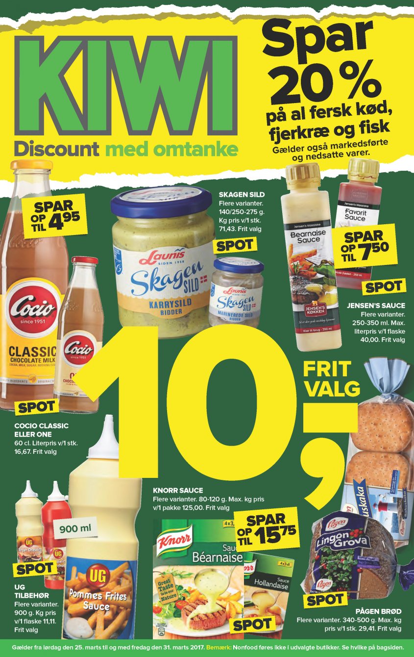 KIWI tilbudsavis fra 25.03.2017 Side.1 