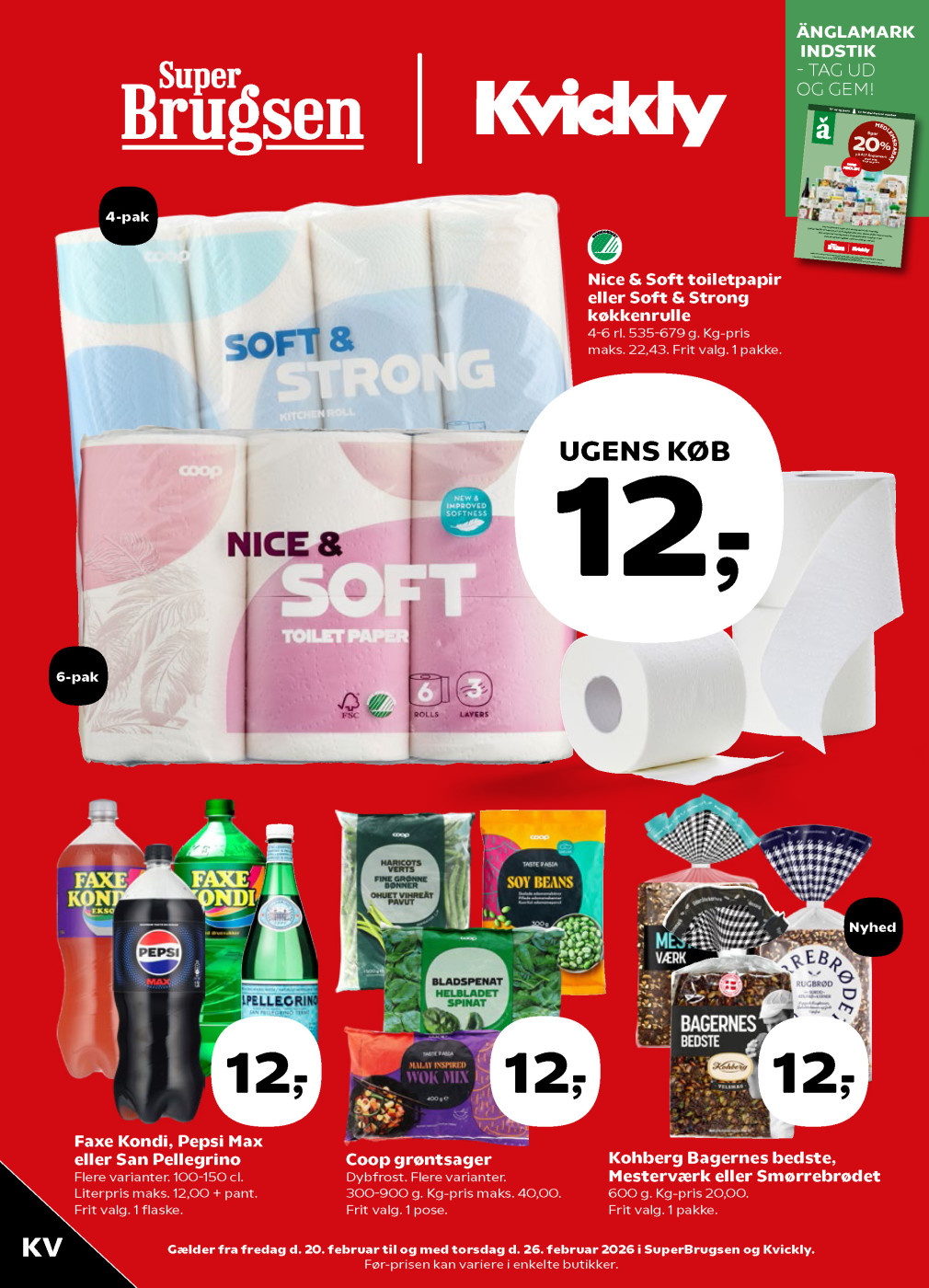 Kvickly tilbudsavis fra 20.02.2026 Side.1 