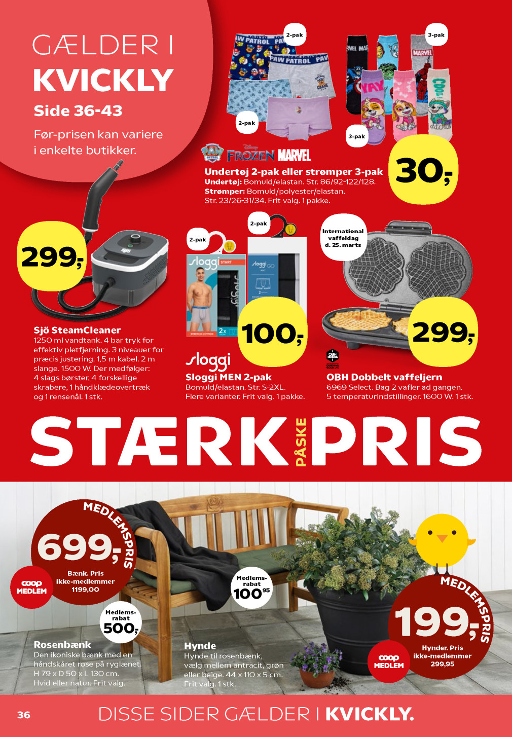 Kvickly tilbudsavis fra 20.03.2026 Side.36 
