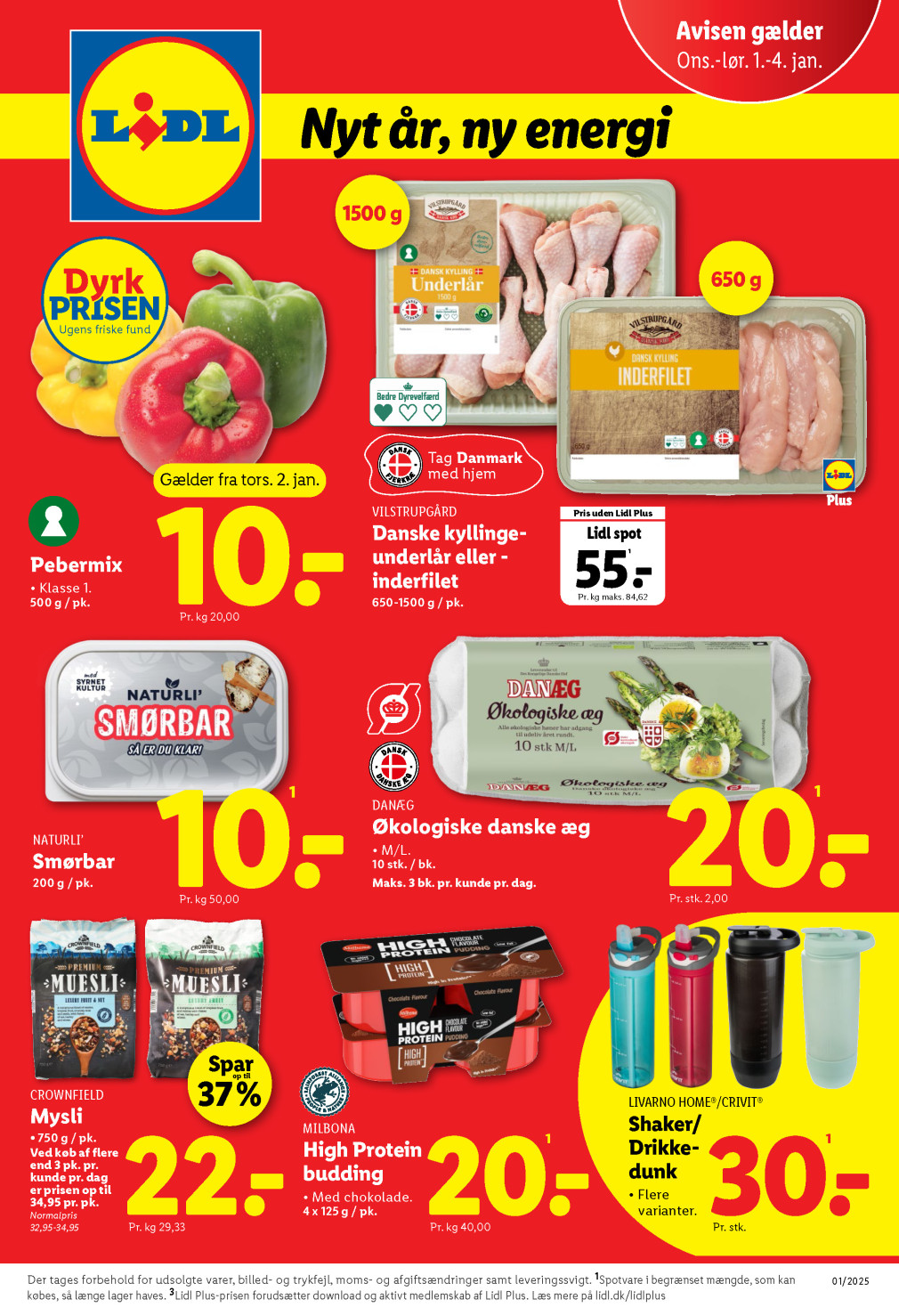 Lidl tilbudsavis fra 01.01.2025 Side.1 