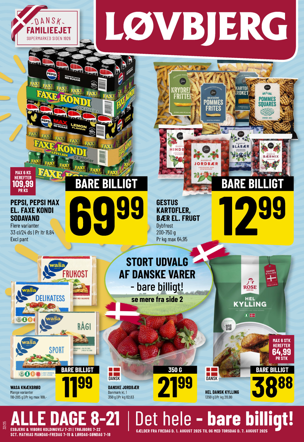 Løvbjerg tilbudsavis fra 01.08.2025 Side.1 