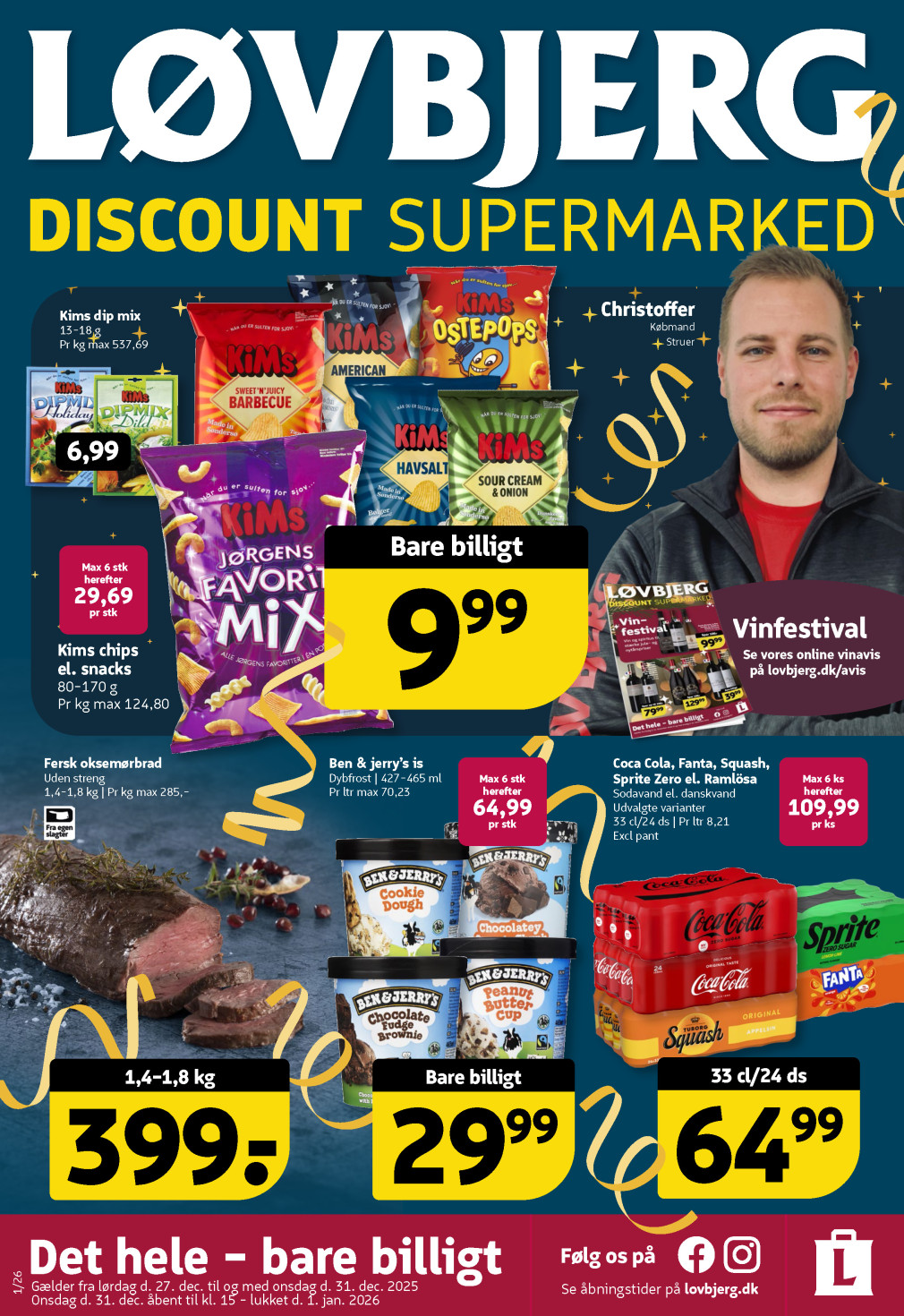 Løvbjerg tilbudsavis fra 27.12.2025 Side.1 