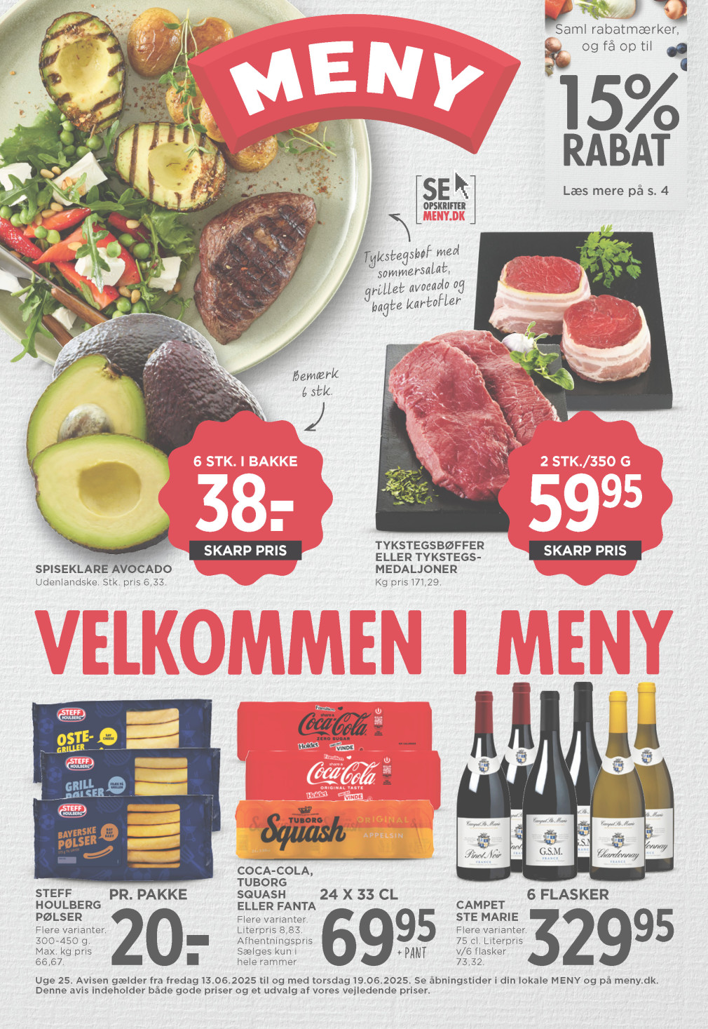 Meny tilbudsavis fra 13.06.2025 Side.1 