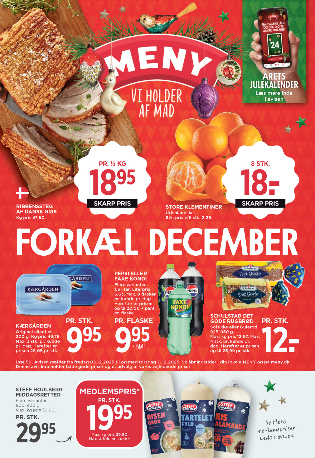 Meny tilbudsavis fra 05.12.2025 Side.1 
