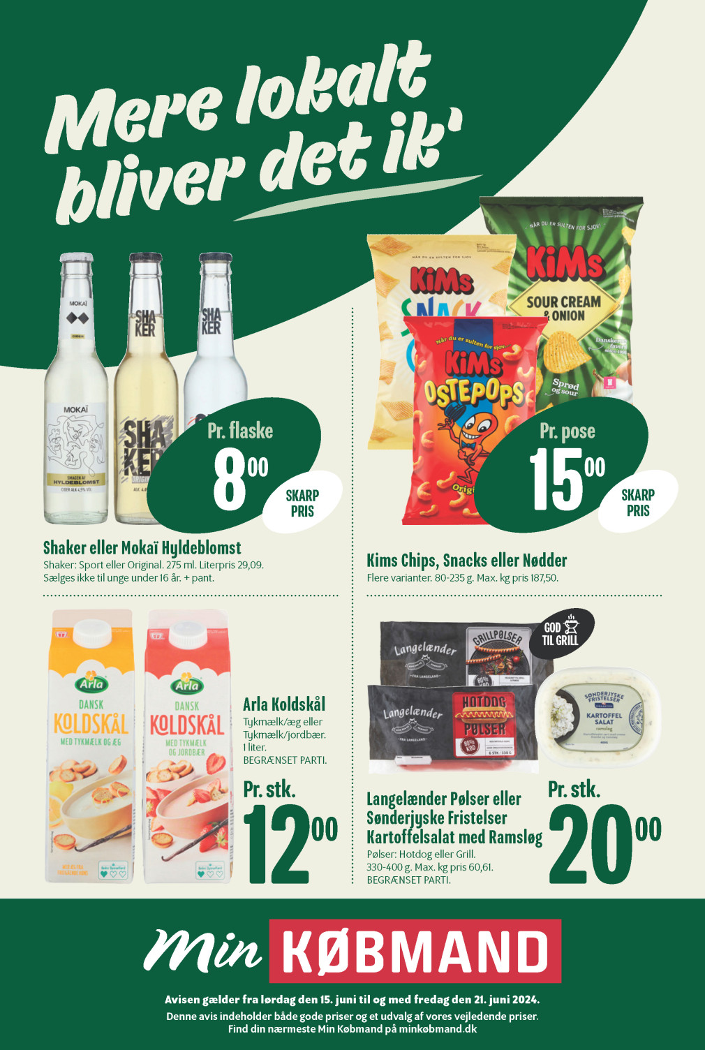 Min Købmand tilbudsavis fra 15.06.2024 Side.1 