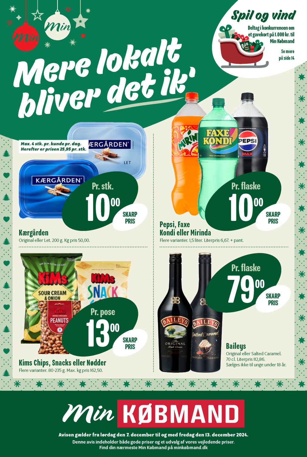Min Købmand tilbudsavis fra 07.12.2024 Side.1 