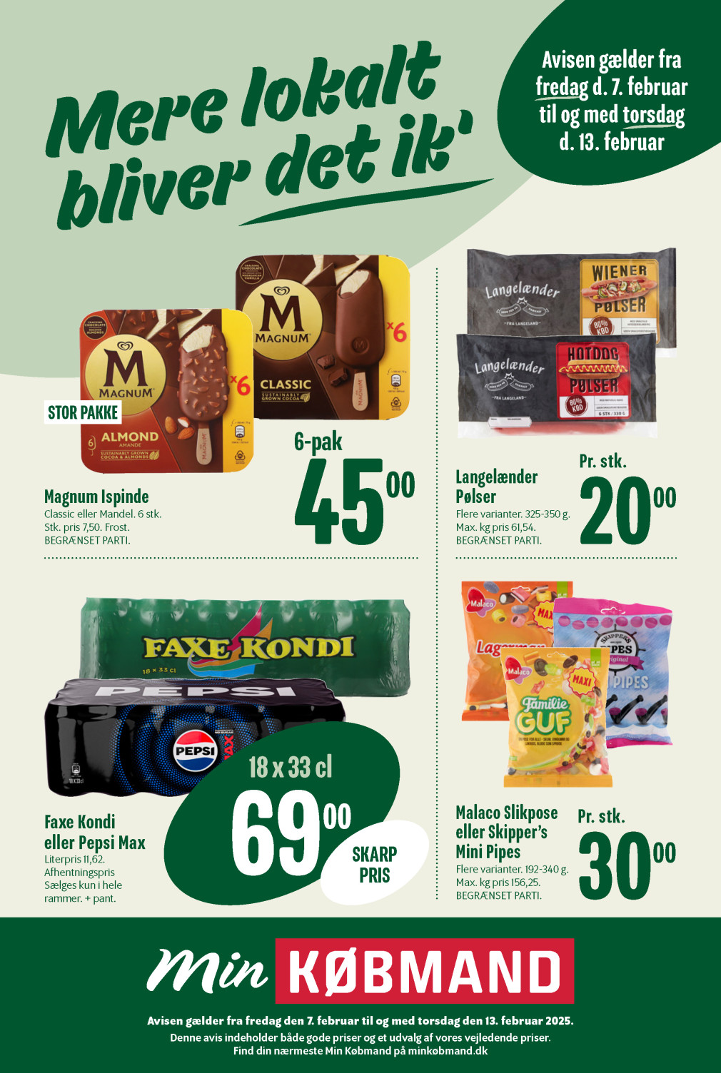 Min Købmand tilbudsavis fra 07.02.2025 Side.1 