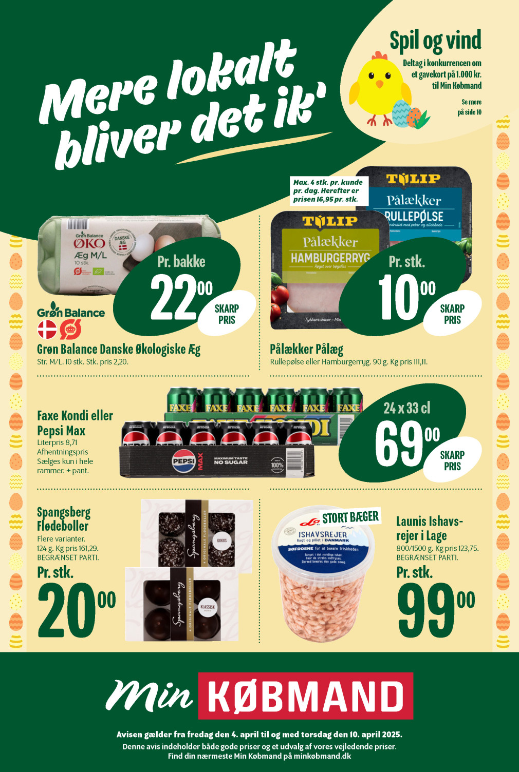 Min Købmand tilbudsavis fra 04.04.2025 Side.1 