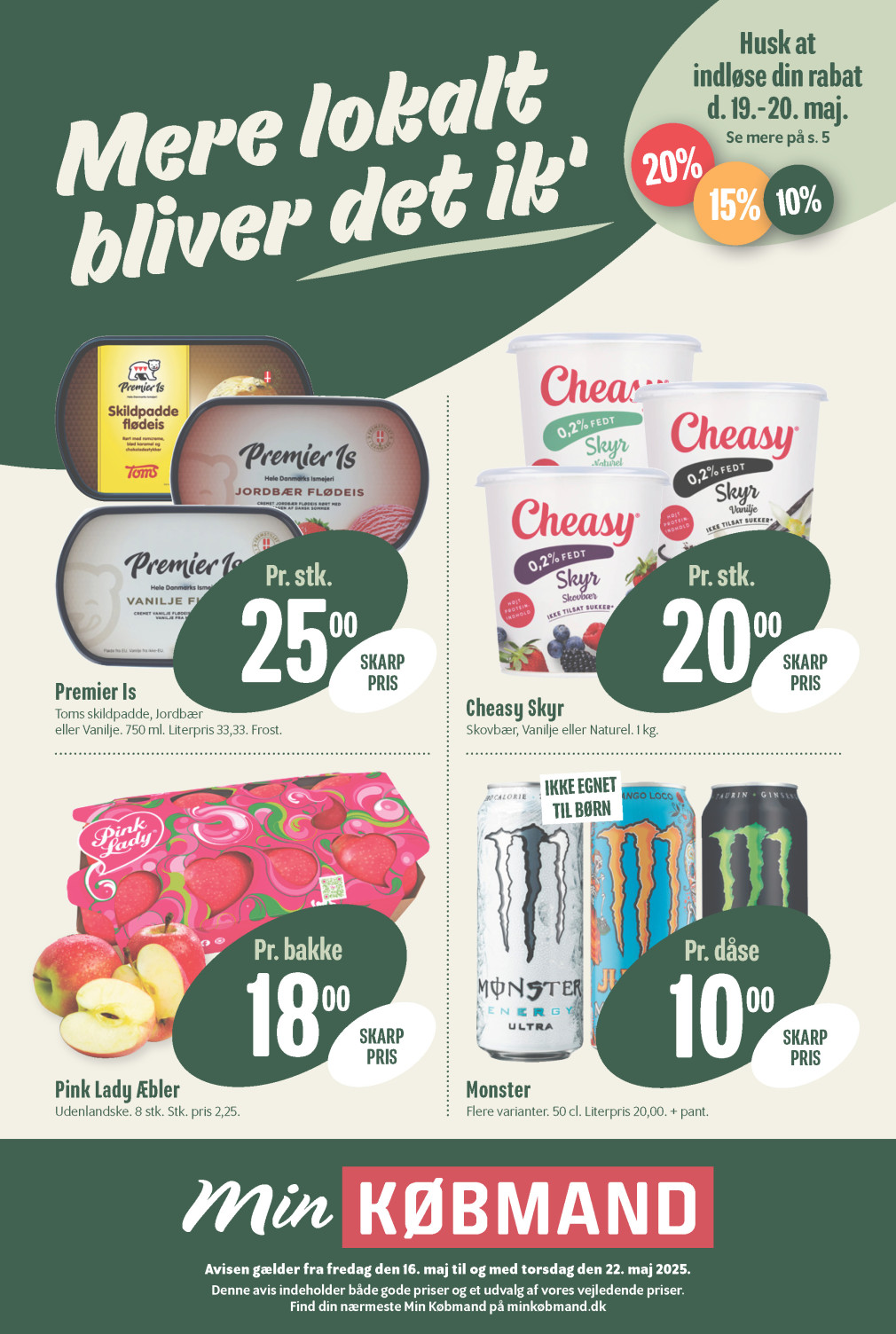 Min Købmand tilbudsavis fra 16.05.2025 Side.1 