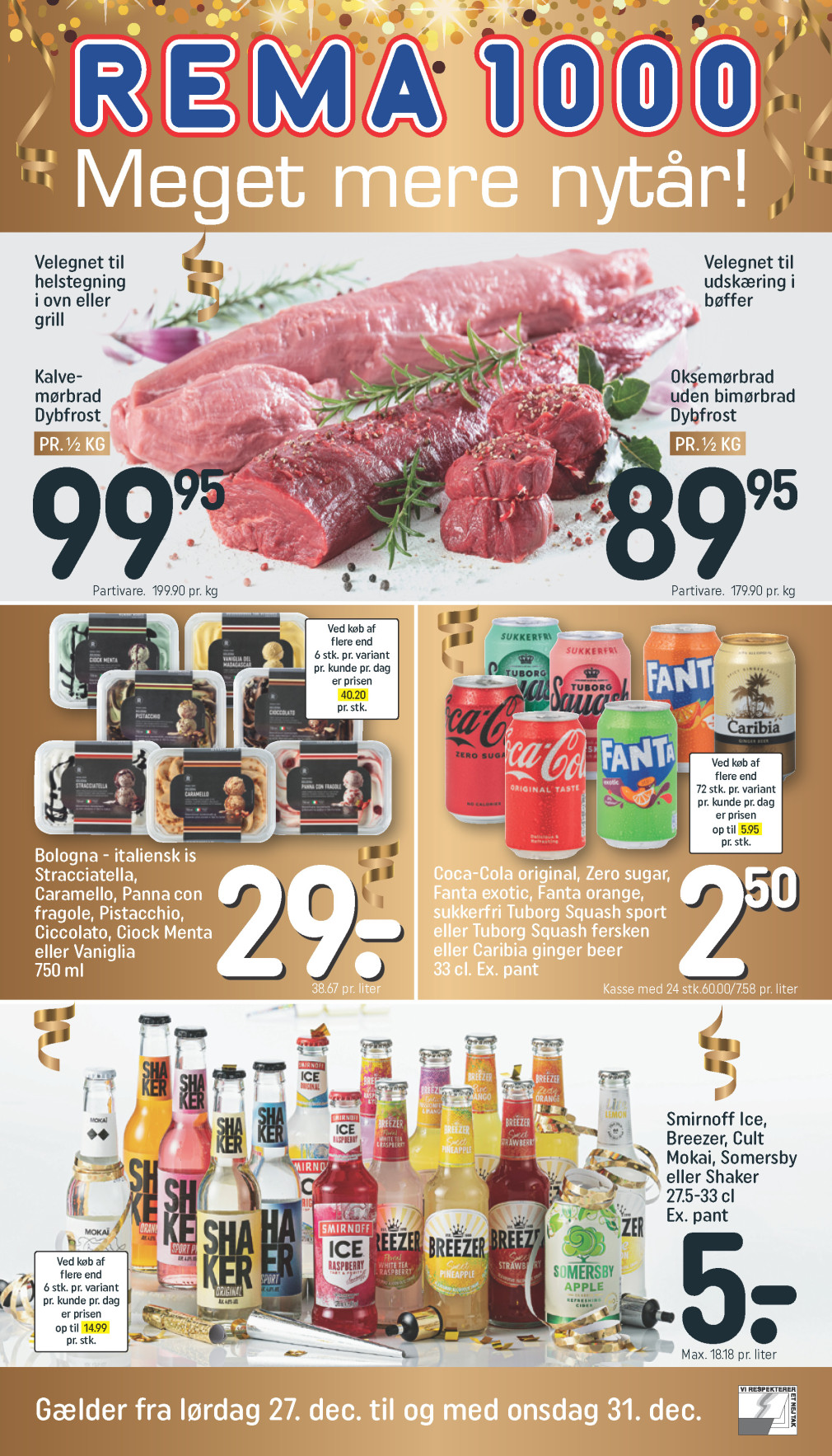 REMA 1000 tilbudsavis fra 27.12.2025 Side.1 