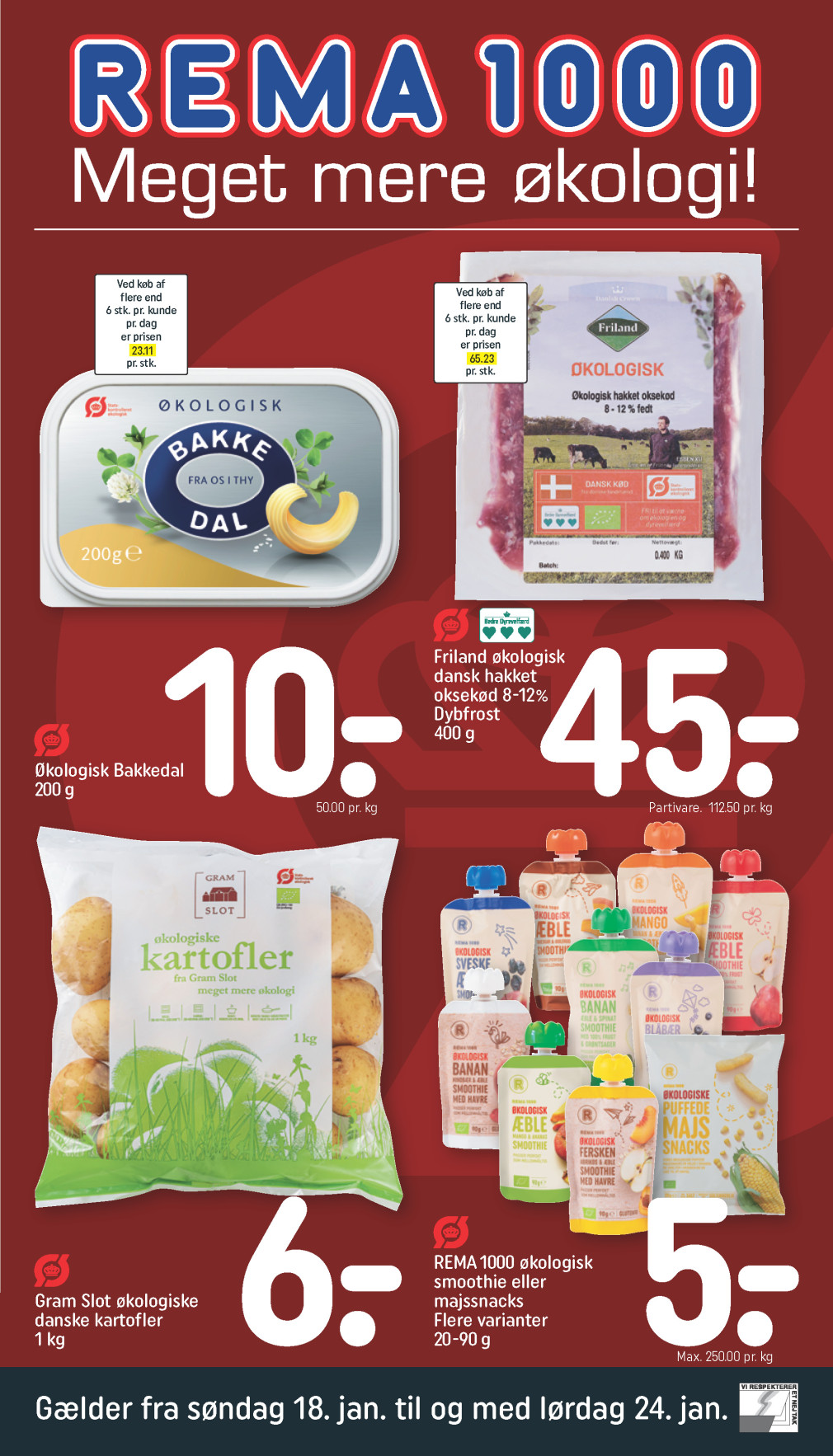 REMA 1000 tilbudsavis fra 18.01.2026 Side.1 
