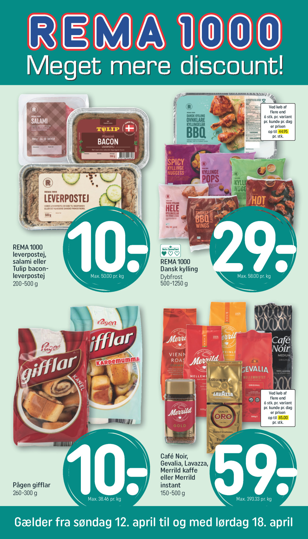 REMA 1000 tilbudsavis fra 12.04.2026 Side.1 