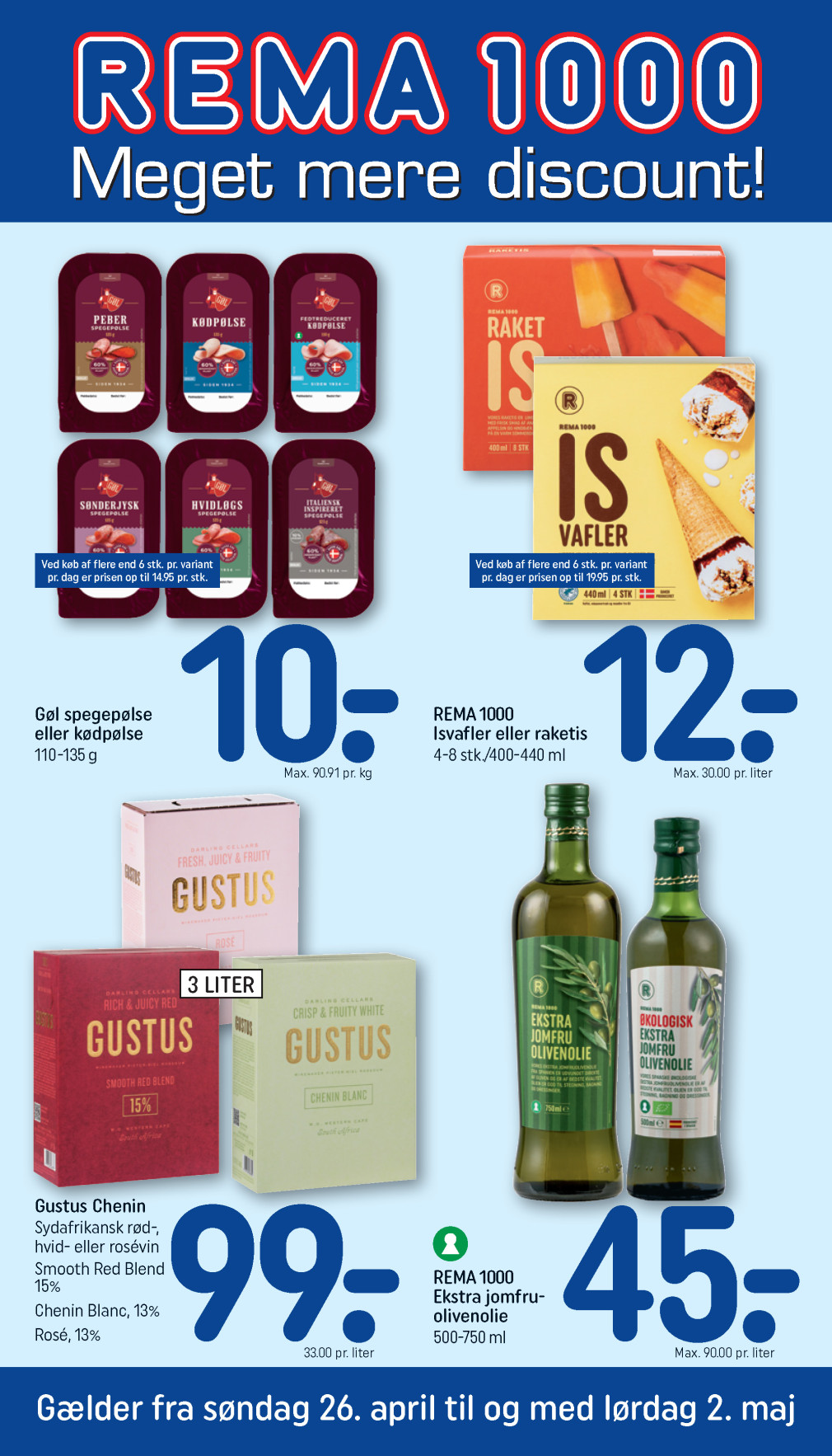 REMA 1000 tilbudsavis fra 26.04.2026 Side.1 